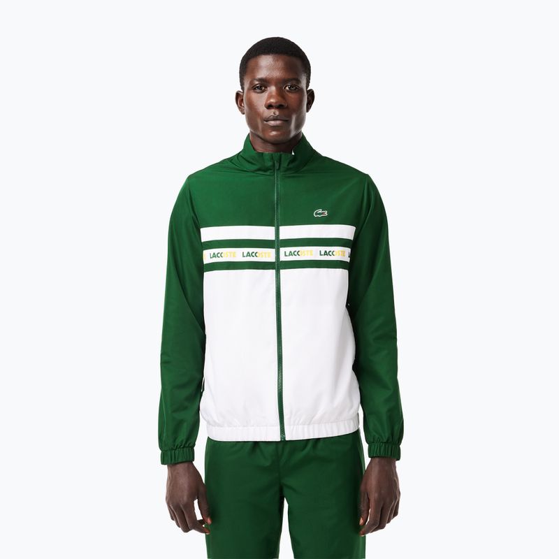 Férfi teniszmelegítő Lacoste WH7567 green/white 3