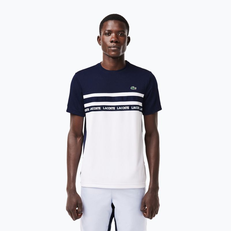 Lacoste férfi póló TH7515 fehér/navy blue