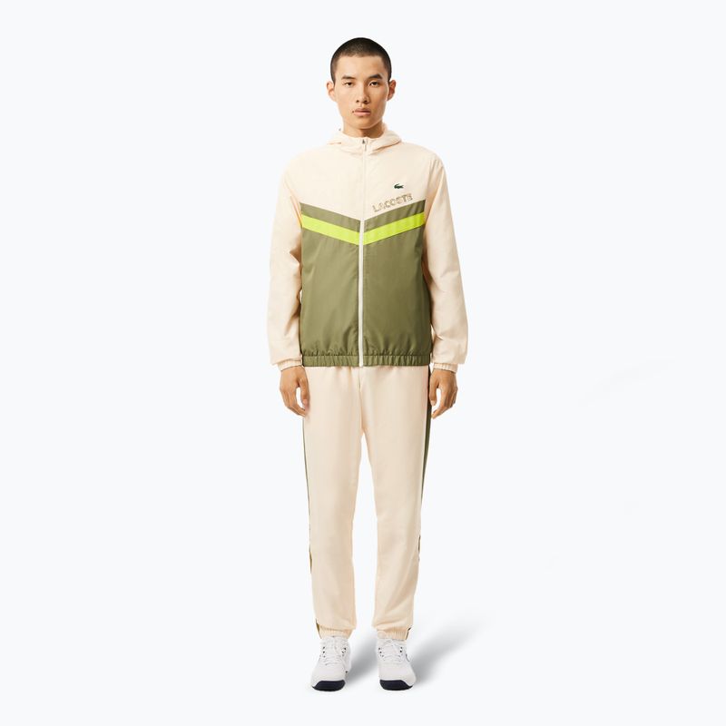 Lacoste férfi tréningruha WH4241 lappföldi/khaki/tűzlepke