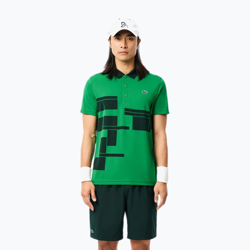 Teniszpóló Lacoste Polo DH2568 fluorine green/sinople 3