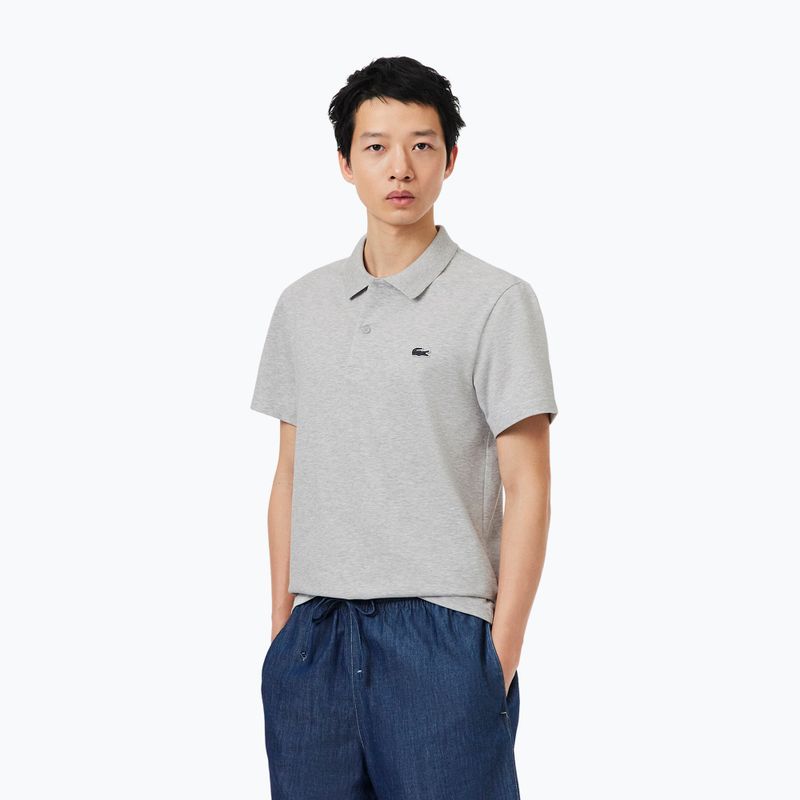 Férfi póló Lacoste Polo DH5522 silver chine