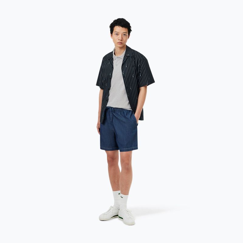 Férfi póló Lacoste Polo DH5522 silver chine 2