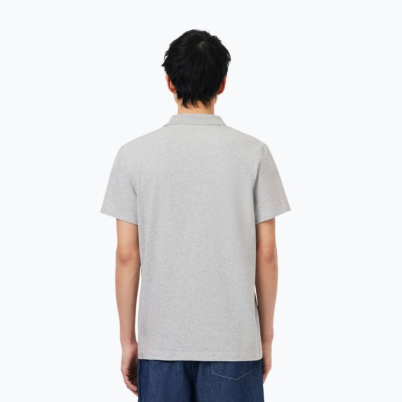 Férfi póló Lacoste Polo DH5522 silver chine 3