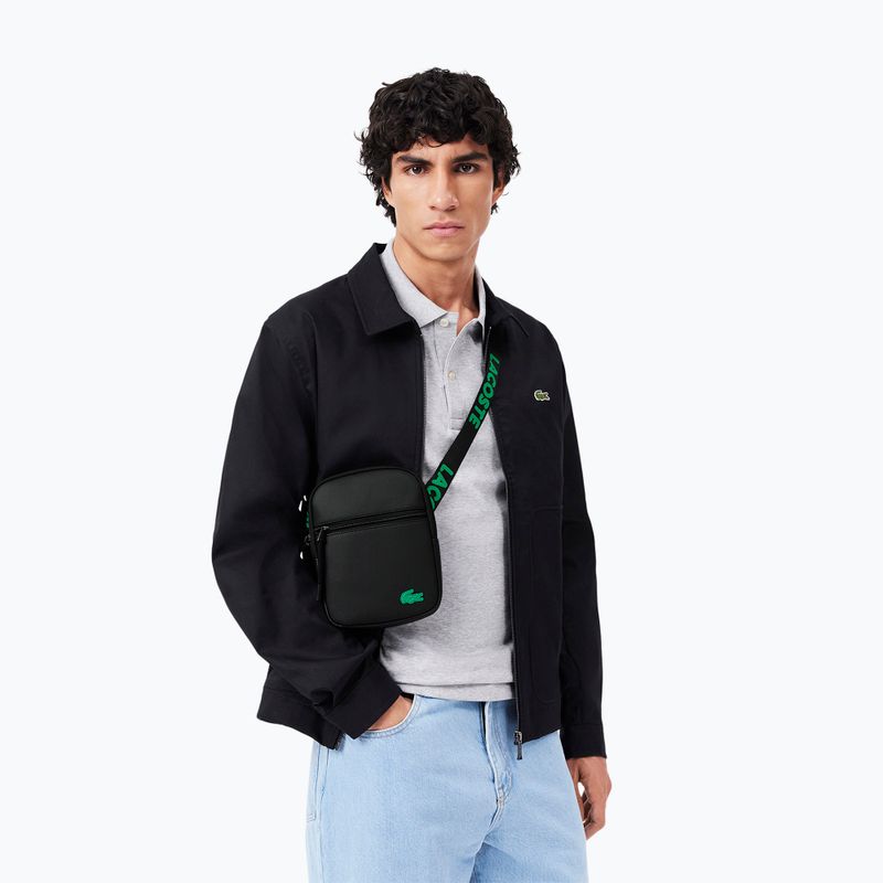 Férfi táska Lacoste NH4679TX jacquard webbing noir 6