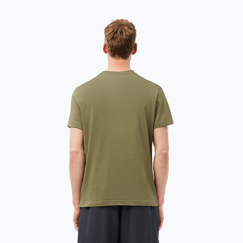 Lacoste férfi póló TH2042 khaki/fekete 2