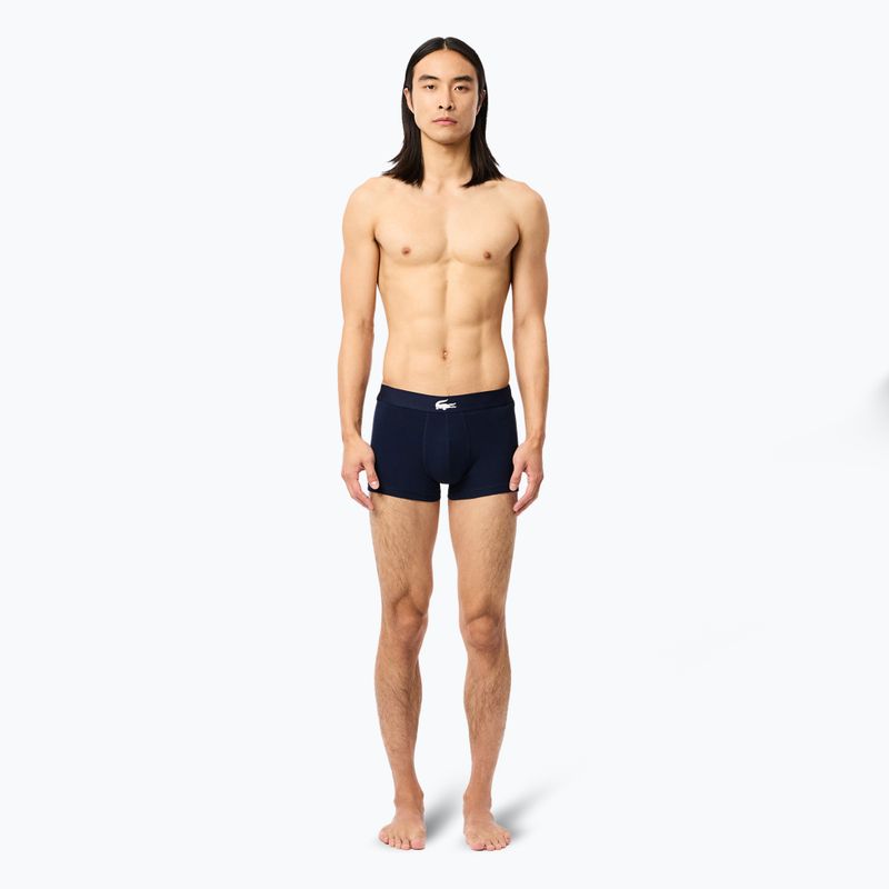 Lacoste boxeralsó 5H1803 BCK 3 pár tengerészkék/ezüst porcelán/piros 8