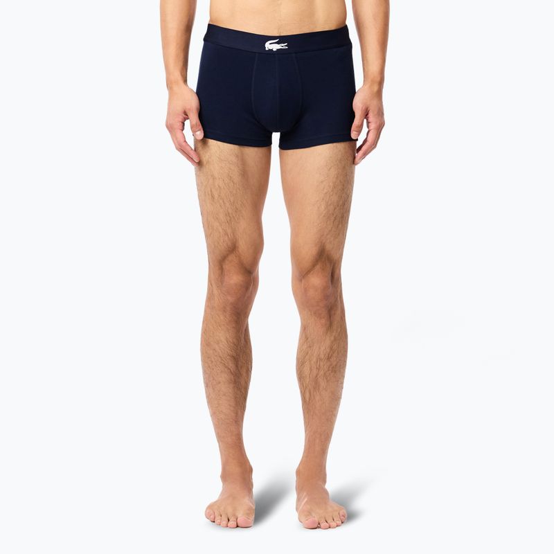 Lacoste boxeralsó 5H1803 BCK 3 pár tengerészkék/ezüst porcelán/piros 9