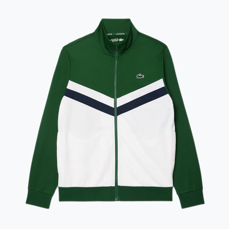 Lacoste férfi SH2646 zöld / fehér / tengerészkék melegítőfelső 5