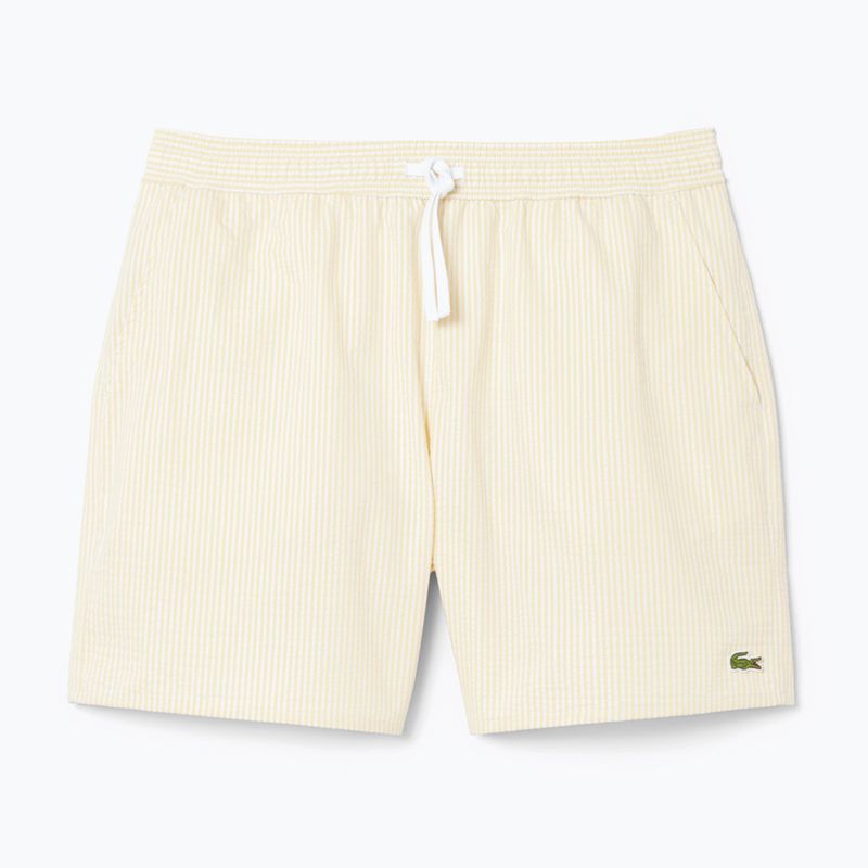 Férfi Lacoste úszónadrág MH9089 fehér/sárga