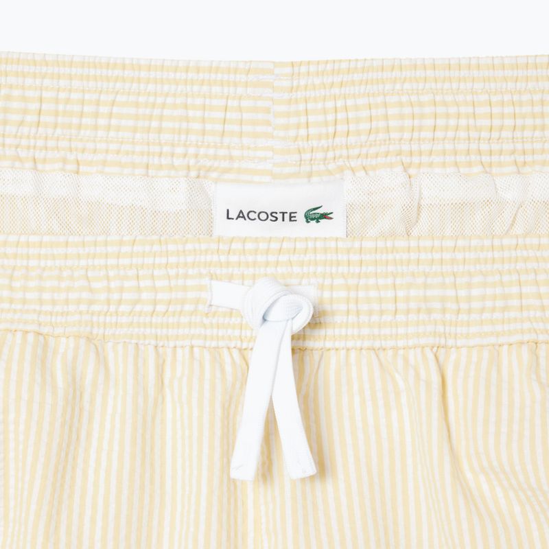Férfi Lacoste úszónadrág MH9089 fehér/sárga 2