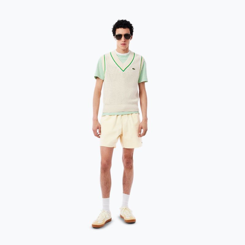 Férfi Lacoste úszónadrág MH9089 fehér/sárga 7