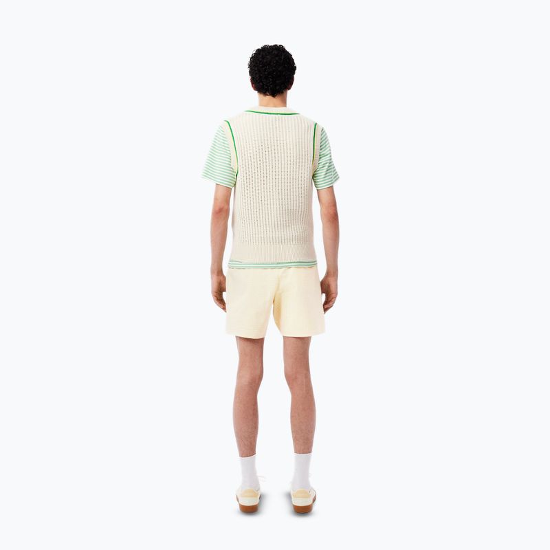 Férfi Lacoste úszónadrág MH9089 fehér/sárga 8