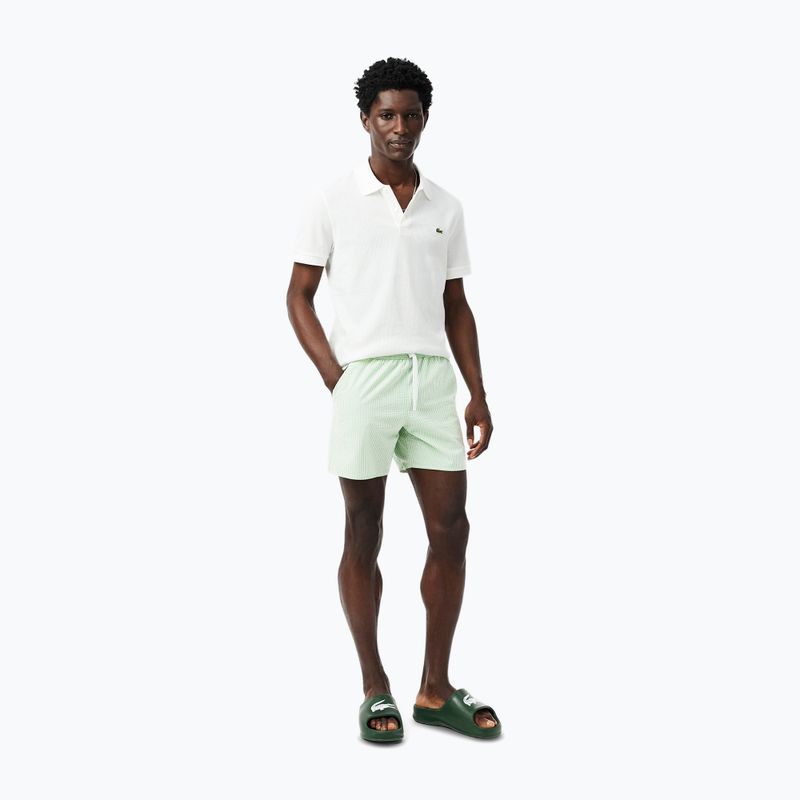 Férfi Lacoste úszónadrág MH9089 fehér/liamone 6