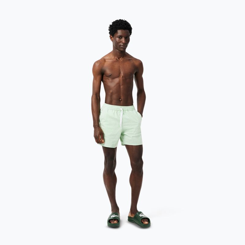 Férfi Lacoste úszónadrág MH9089 fehér/liamone 7