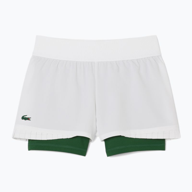 Lacoste női tenisz rövidnadrág GF8598 fehér/zöld