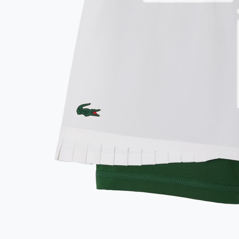 Lacoste női tenisz rövidnadrág GF8598 fehér/zöld 2