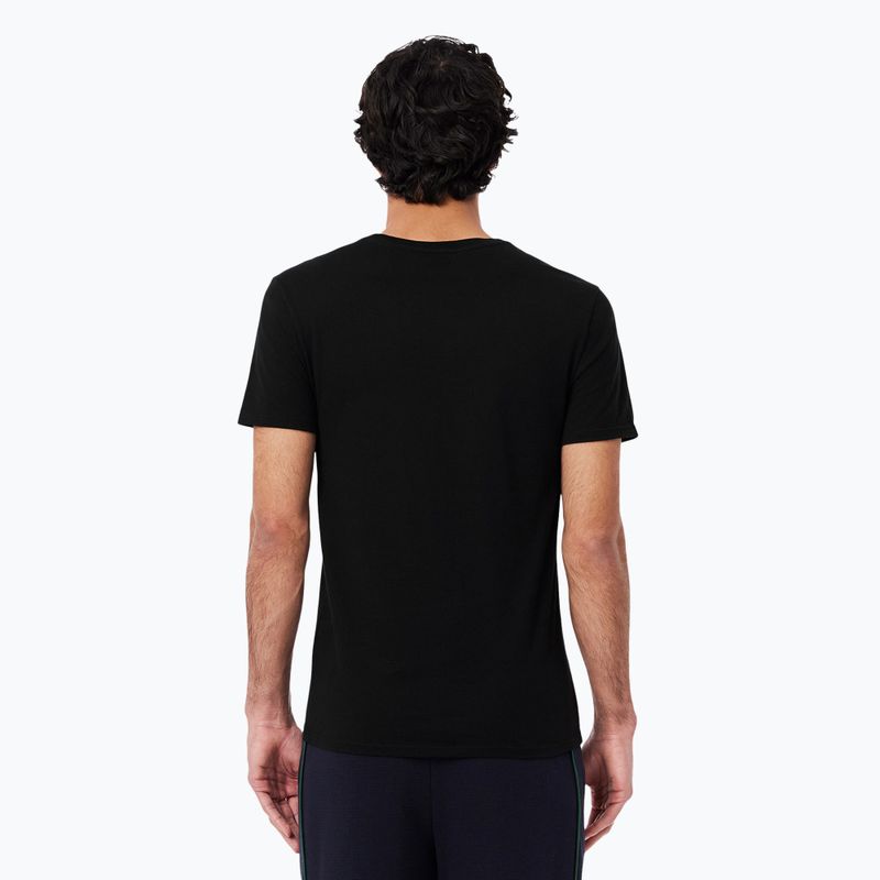 Lacoste férfi póló TH9007 3-as csomag fehér/ezüst áll/fekete 5