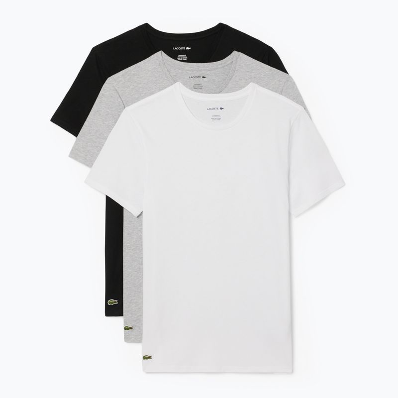 Lacoste férfi póló TH9007 3-as csomag fehér/ezüst áll/fekete 6