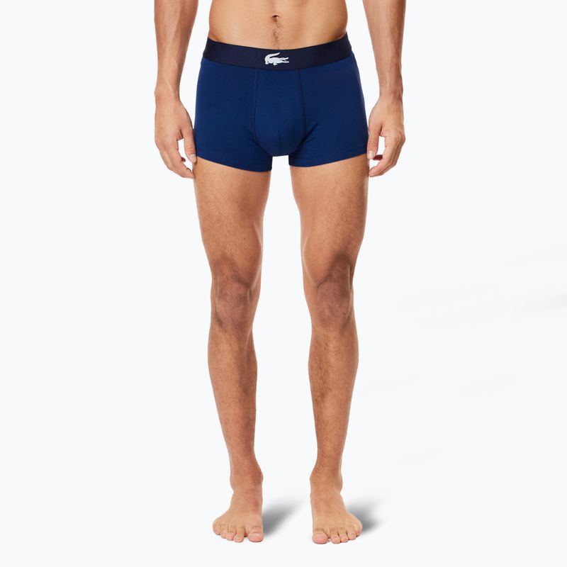 Lacoste férfi boxeralsó 5H1288 3-as csomag tengerészkék/fehér/ezüst ch 6