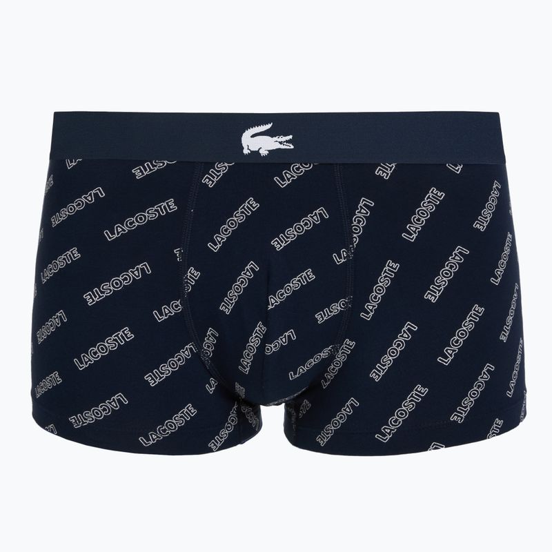 Lacoste férfi boxeralsó 5H1288 3-as csomag tengerészkék/fehér/ezüst ch 6
