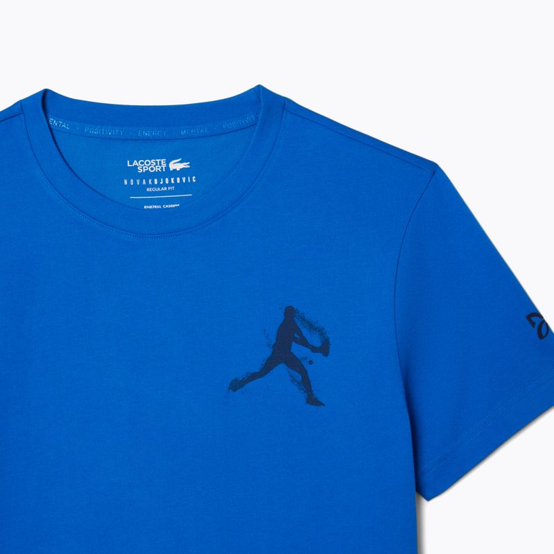 Férfi póló + sapka Lacoste TH1044 gipsy alb/albastru navy 6