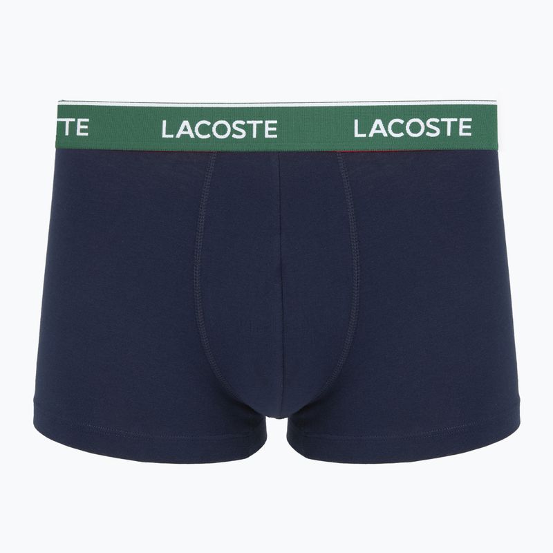 Férfi boxeralsók Lacoste 5H12997 3 pár navy blue/green/red/navy blue 2