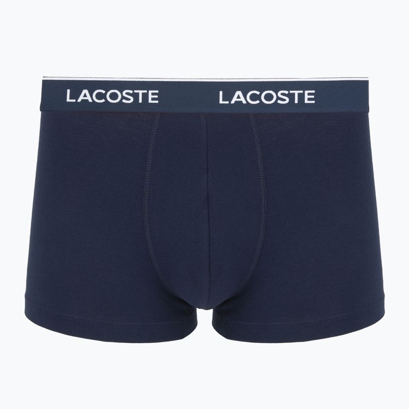 Férfi boxeralsók Lacoste 5H12997 3 pár navy blue/green/red/navy blue 3