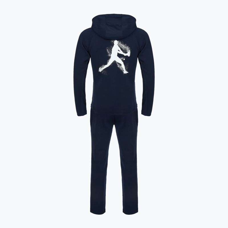 Lacoste férfi tenisz edzőruha WH3108 tengerészkék/tengerészkék 2