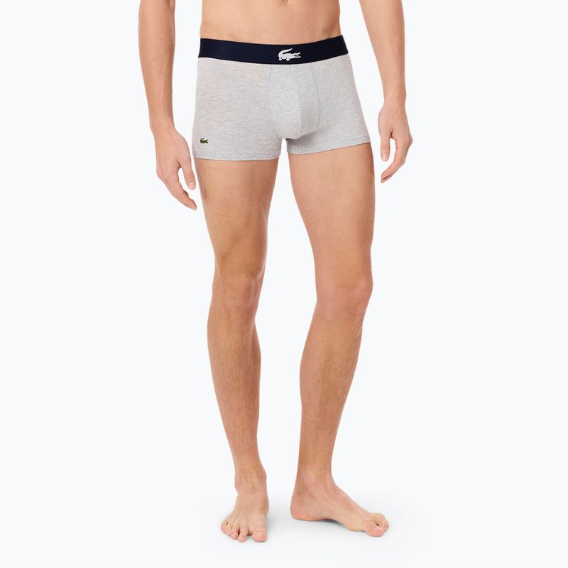 Lacoste férfi boxeralsó 5H1291 3-as csomag tengerészkék/fehér/ezüst ch 4