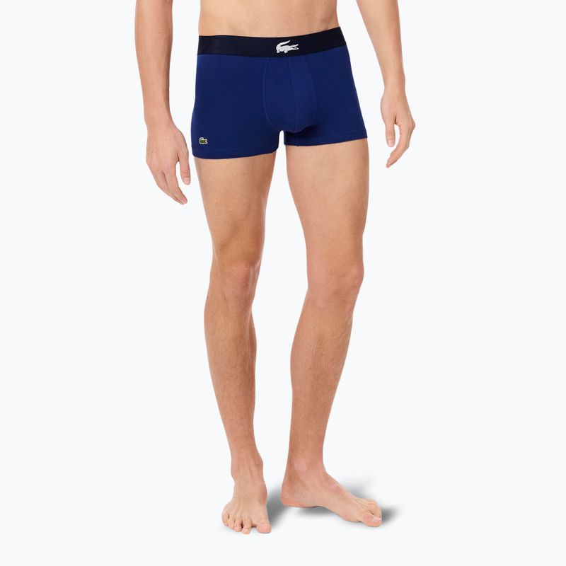 Lacoste férfi boxeralsó 5H1291 3-as csomag tengerészkék/fehér/ezüst ch 5