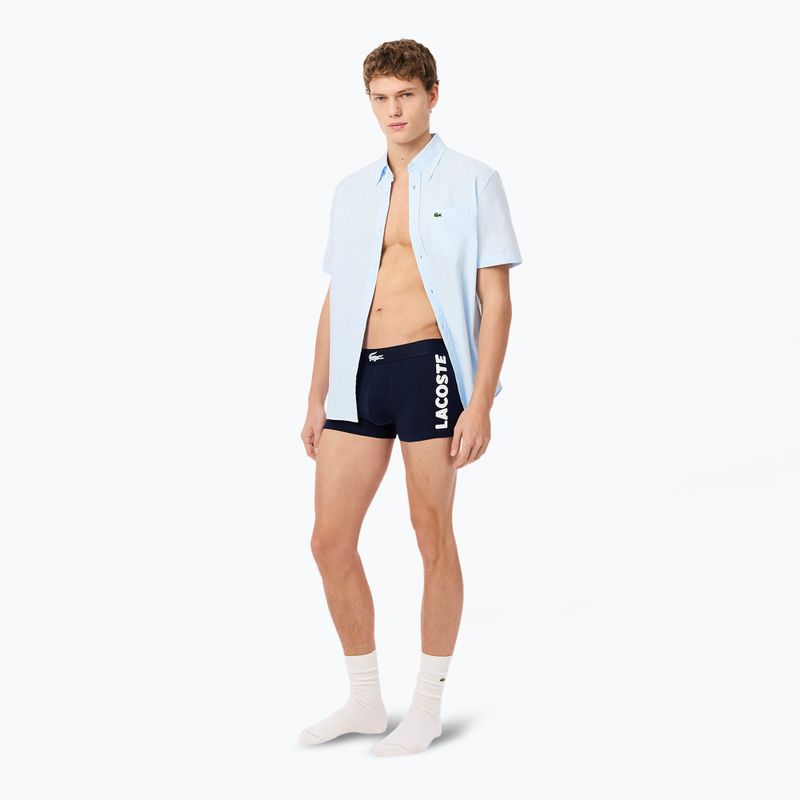 Lacoste férfi boxeralsó 5H1291 3-as csomag tengerészkék/fehér/ezüst ch 6