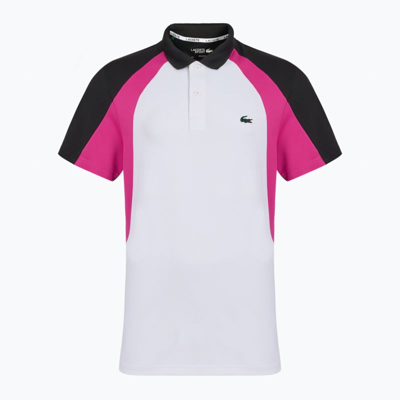 Férfi Lacoste Tennis póló póló DH8963 fehér/malva fekete