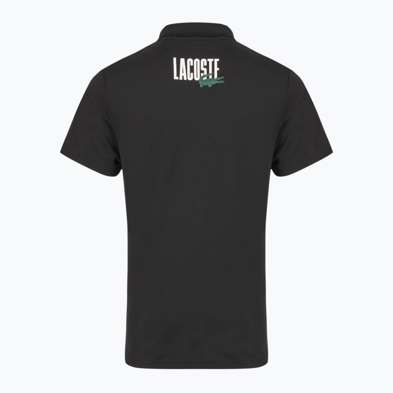 Férfi Lacoste Tennis póló póló DH8963 fehér/malva fekete 2