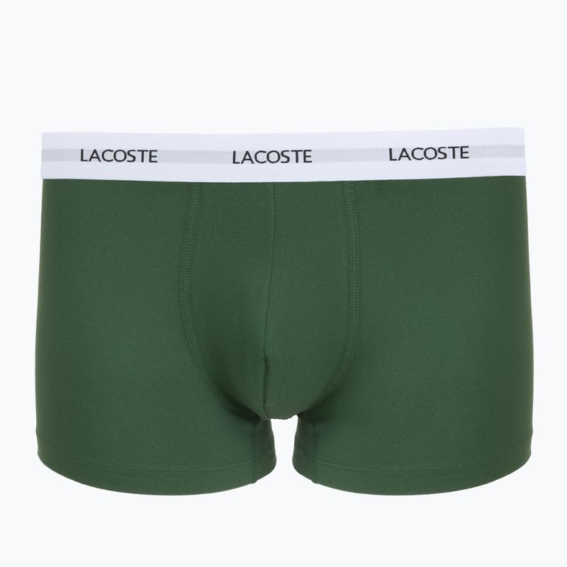 Férfi boxeralsók Lacoste 5H5150 3 pár black/green/navy blue 2
