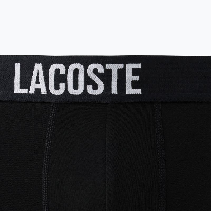 Férfi boxer nadrág Lacoste 5H2393 3 pack black/red/white 2