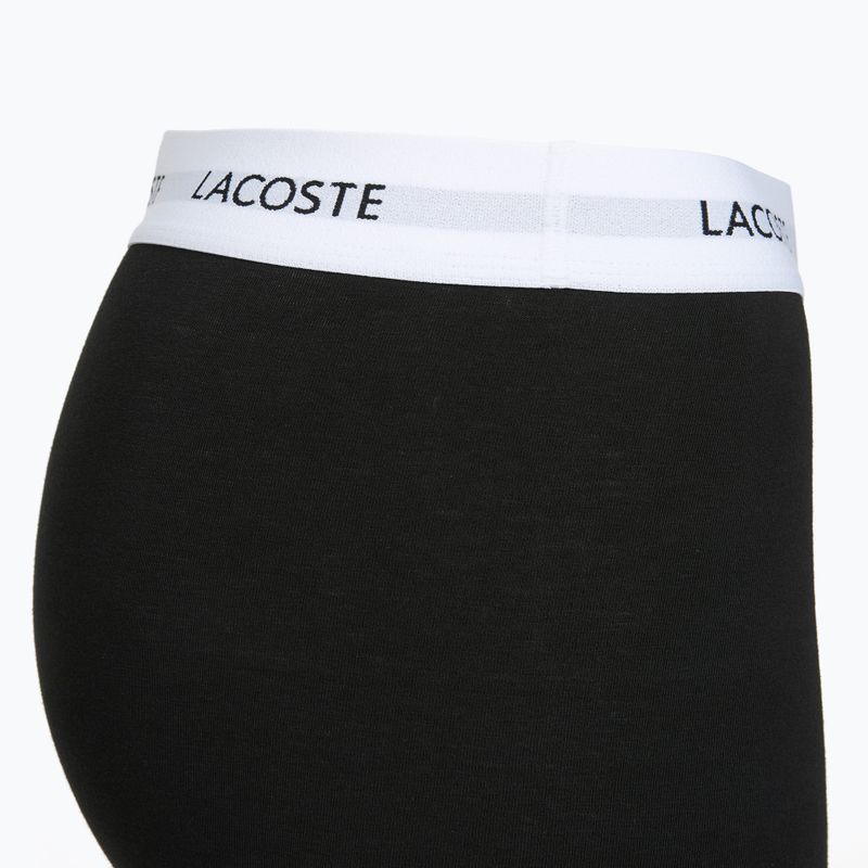 Férfi boxeralsók Lacoste 5H5150 3 pár black 4
