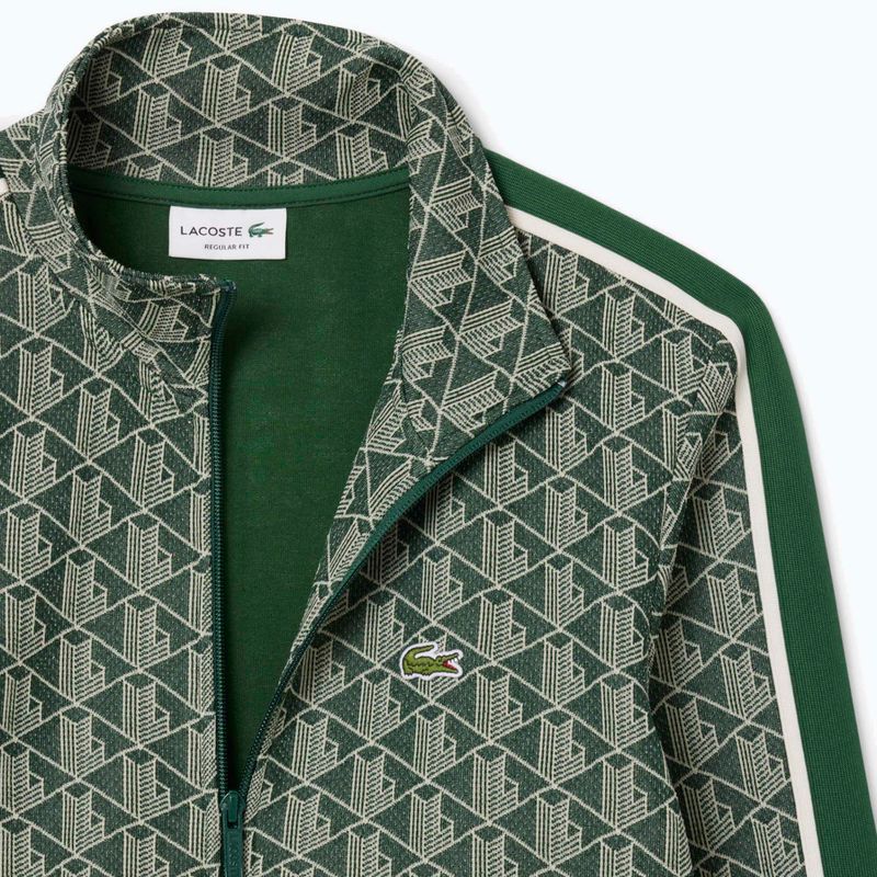 Lacoste férfi SH1368 zöld/szinopoli pulóver 2