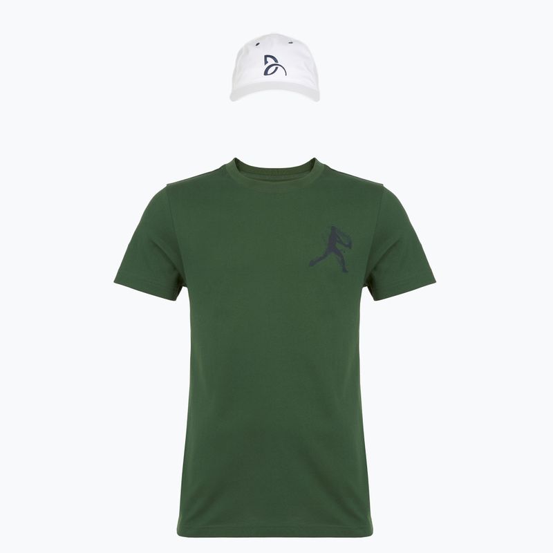 Lacoste férfi teniszpóló TH1044 zöld/tengerészkék 5