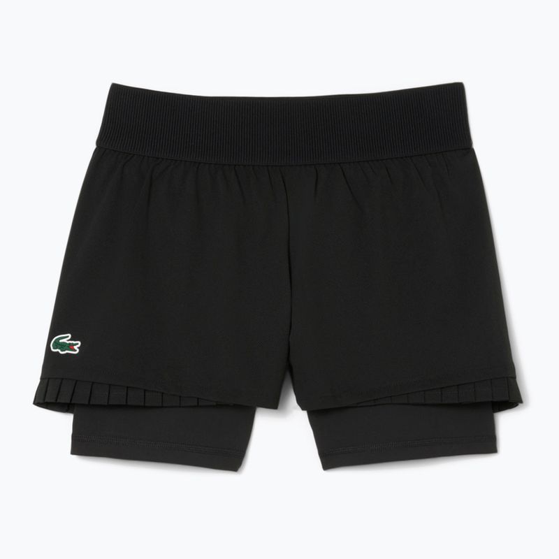 Lacoste női tenisz rövidnadrág GF8598 fekete/fekete
