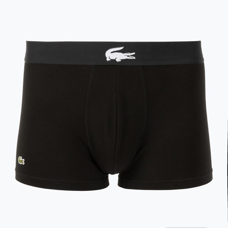 Férfi boxeralsó Lacoste 5H1291 3 pár black/white/black/black 2