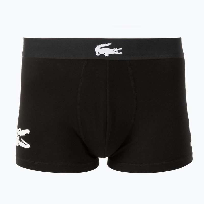 Férfi boxeralsó Lacoste 5H1291 3 pár black/white/black/black 3