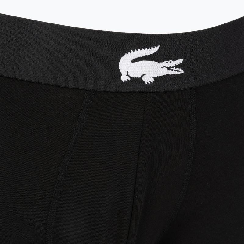 Férfi boxeralsó Lacoste 5H1291 3 pár black/white/black/black 5