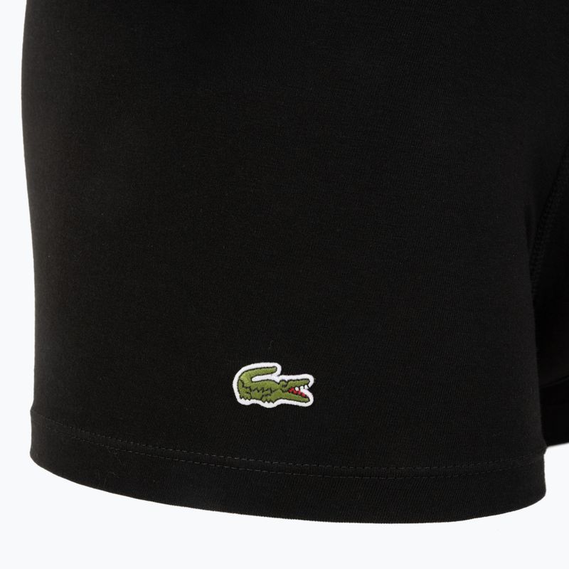 Férfi boxeralsó Lacoste 5H1291 3 pár black/white/black/black 6
