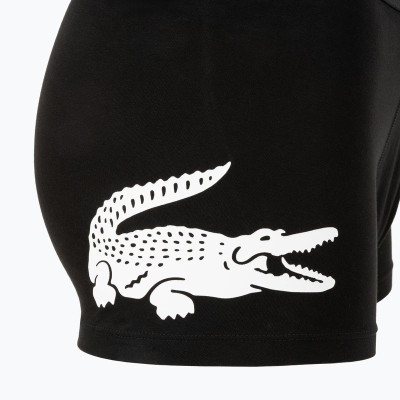 Férfi boxeralsó Lacoste 5H1291 3 pár black/white/black/black 7