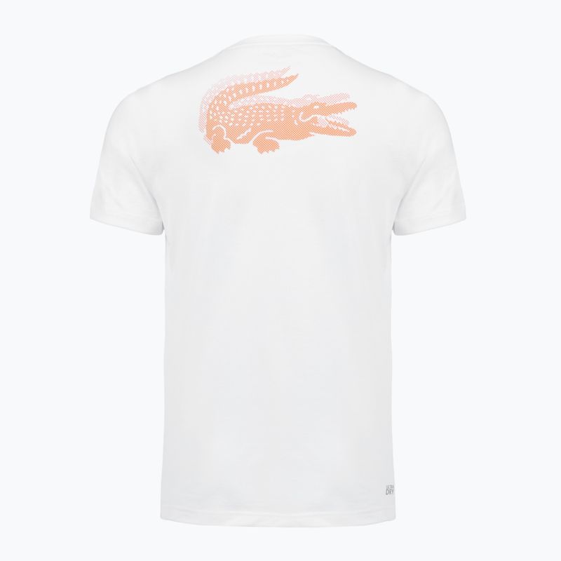 Férfi teniszpóló Lacoste TH0003 white/blossom 2