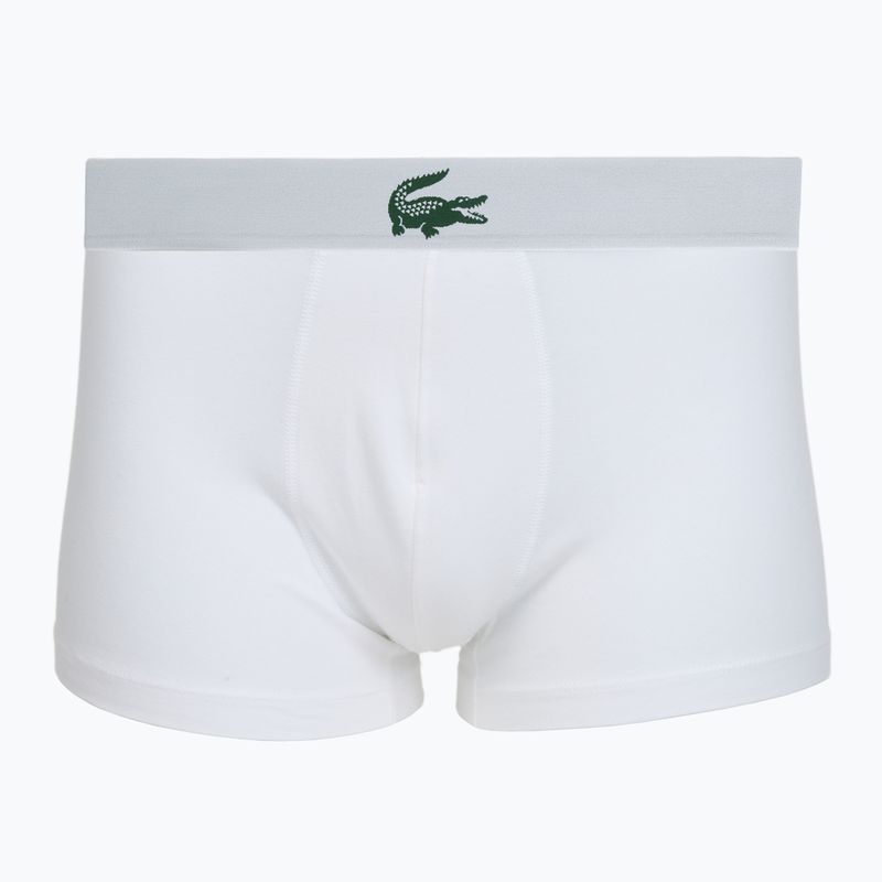 Férfi boxer nadrág Lacoste 5H5441 3 pack white/green/black 2