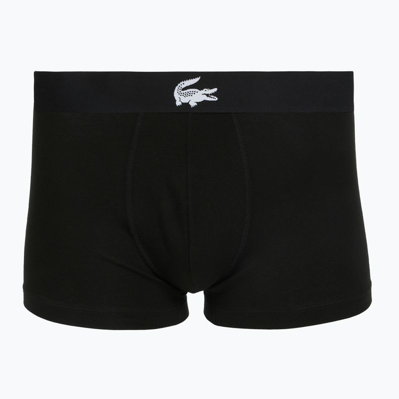 Férfi boxer nadrág Lacoste 5H5441 3 pack white/green/black 4