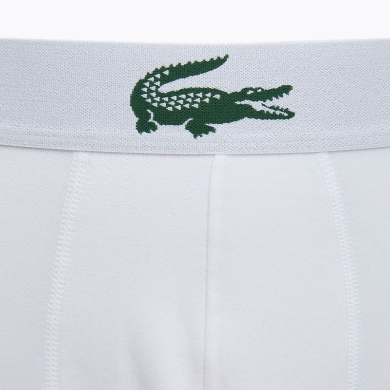 Férfi boxer nadrág Lacoste 5H5441 3 pack white/green/black 6