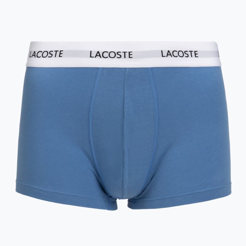 Férfi boxeralsó Lacoste 5H5150 3 pár turquoise blue/navy blue/navy blue 2