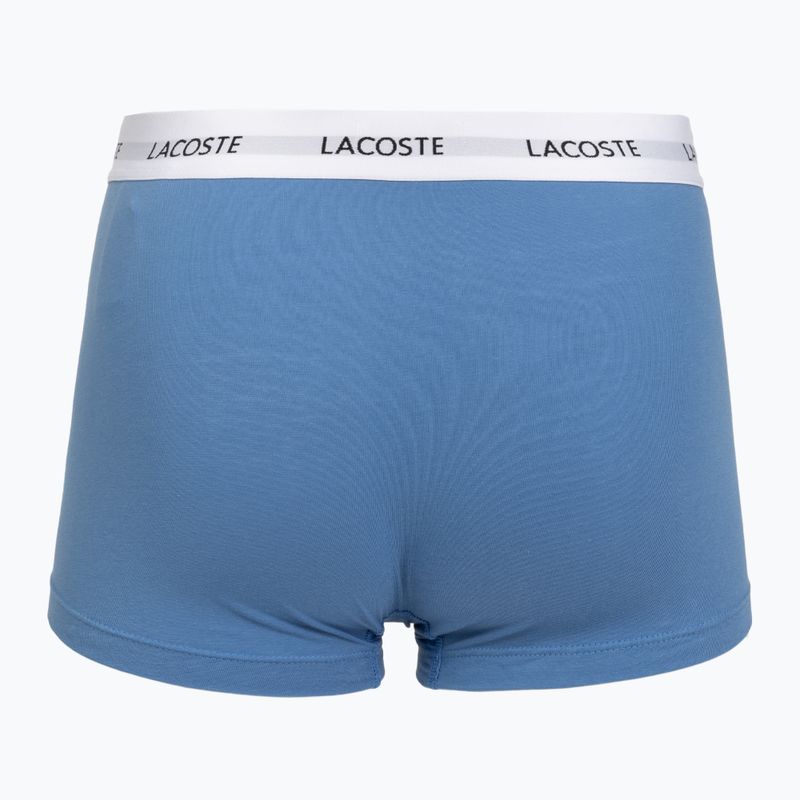 Férfi boxeralsó Lacoste 5H5150 3 pár turquoise blue/navy blue/navy blue 5